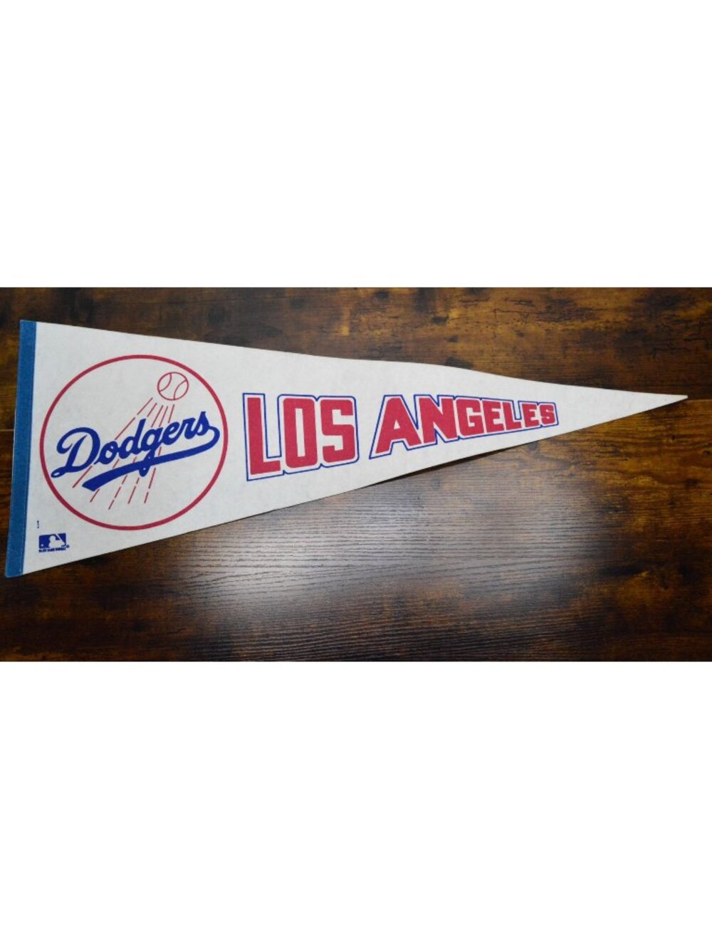Vintage MLB Los Angeles Dodgers pennant baseball collectible 30 inches